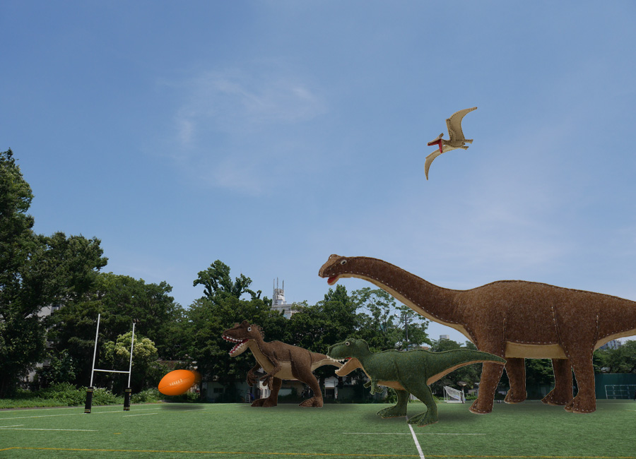 フェルトの恐竜アロサウルスSDb
