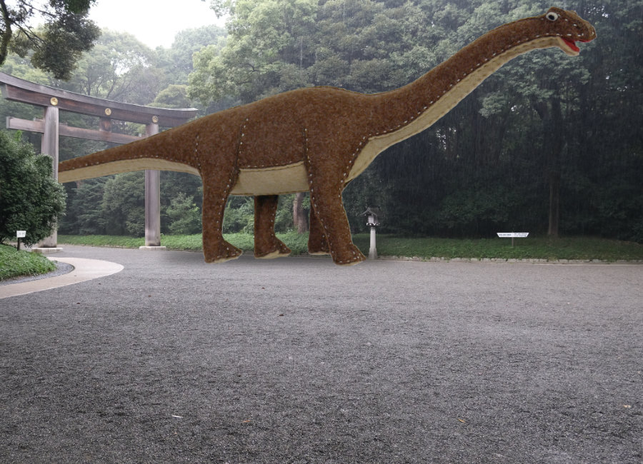 フェルトの恐竜アルゼンチノサウルスSDf