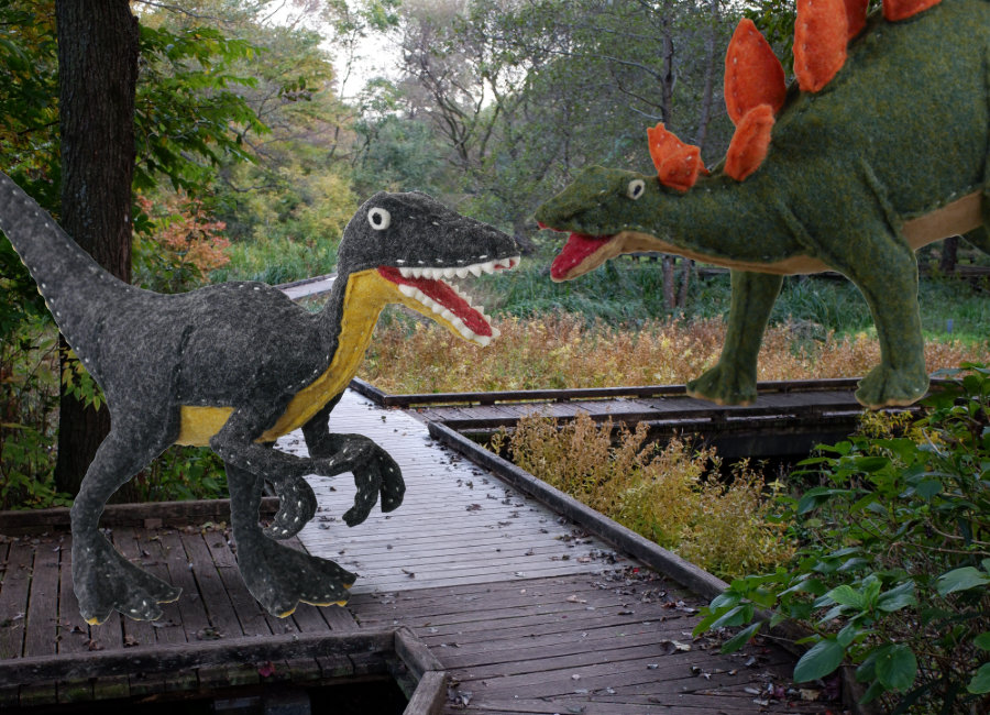 フェルトの恐竜ヴェロキラプトルSD２e