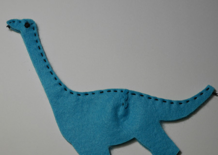 フェルトの恐竜ブラキオサウルスMの作り方04