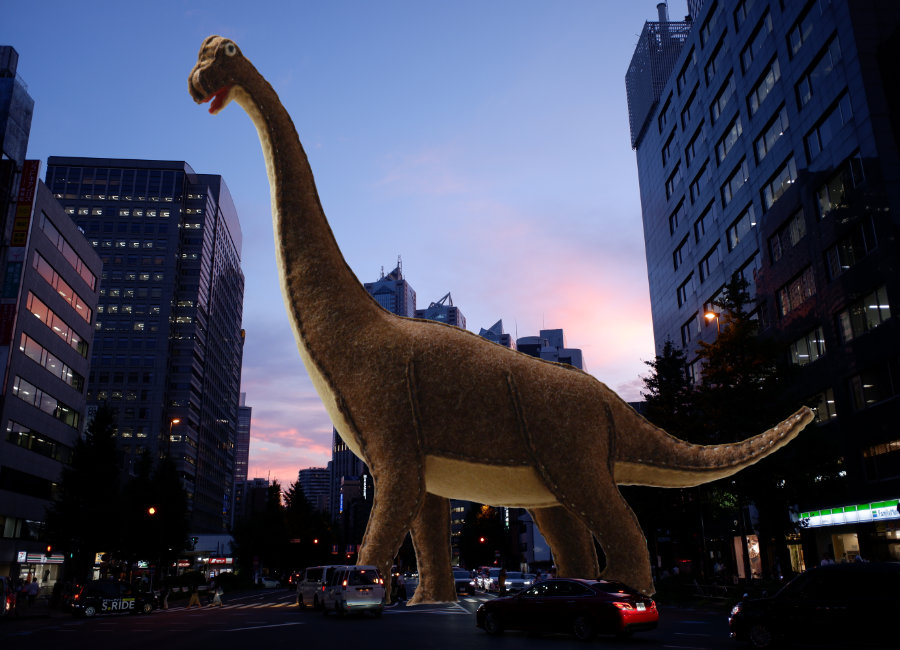 フェルトの恐竜ブラキオサウルスSDr