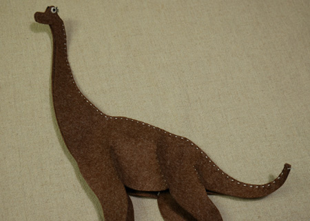 フェルトの恐竜ブラキオサウルスSDの作り方04