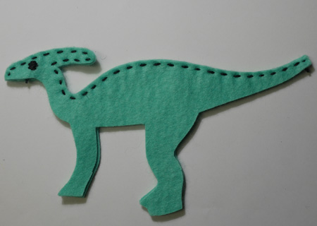 フェルトの恐竜ハドロサウルスMの作り方03
