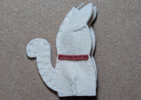 フェルトのまねき猫２の作り方06