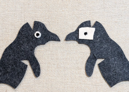 フェルトのペンギン２の作り方02