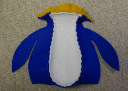 フェルトのペンギンの作り方05