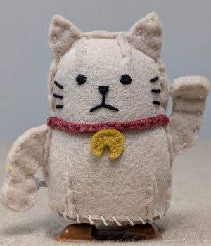 フェルトのまねき猫２
