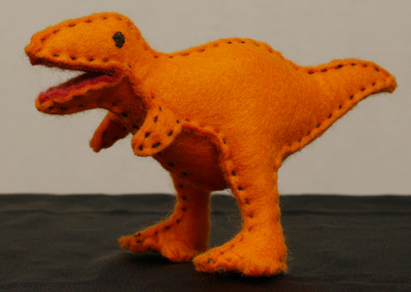 やまむらや ぬいぐるみ店 フェルトの恐竜ティラノサウルスmの作り方