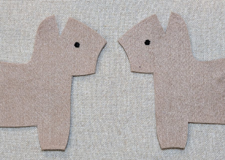 フェルトのウマ５の作り方04